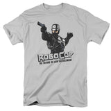 Robocop Future Of Law Mens T Shirt Silver Officially Licensed - POPvault