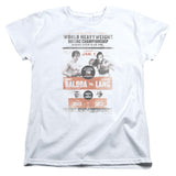 Rocky III VS Clubber Poster Womens T Shirt White Officially Licensed - POPvault