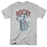 Rocky In Training Mens T Shirt Silver Officially Licensed - POPvault