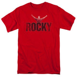 Rocky Victory Distressed Mens T Shirt Red Officially Licensed - POPvault
