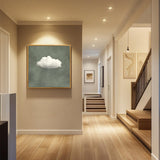 Sage Green Cloud Wall Art - POPvault