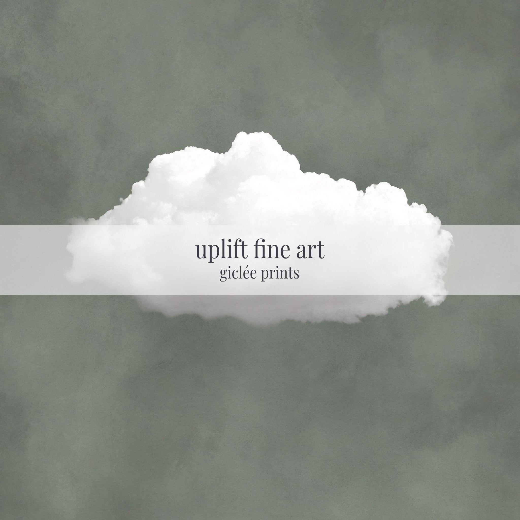 Sage Green Cloud Wall Art - POPvault