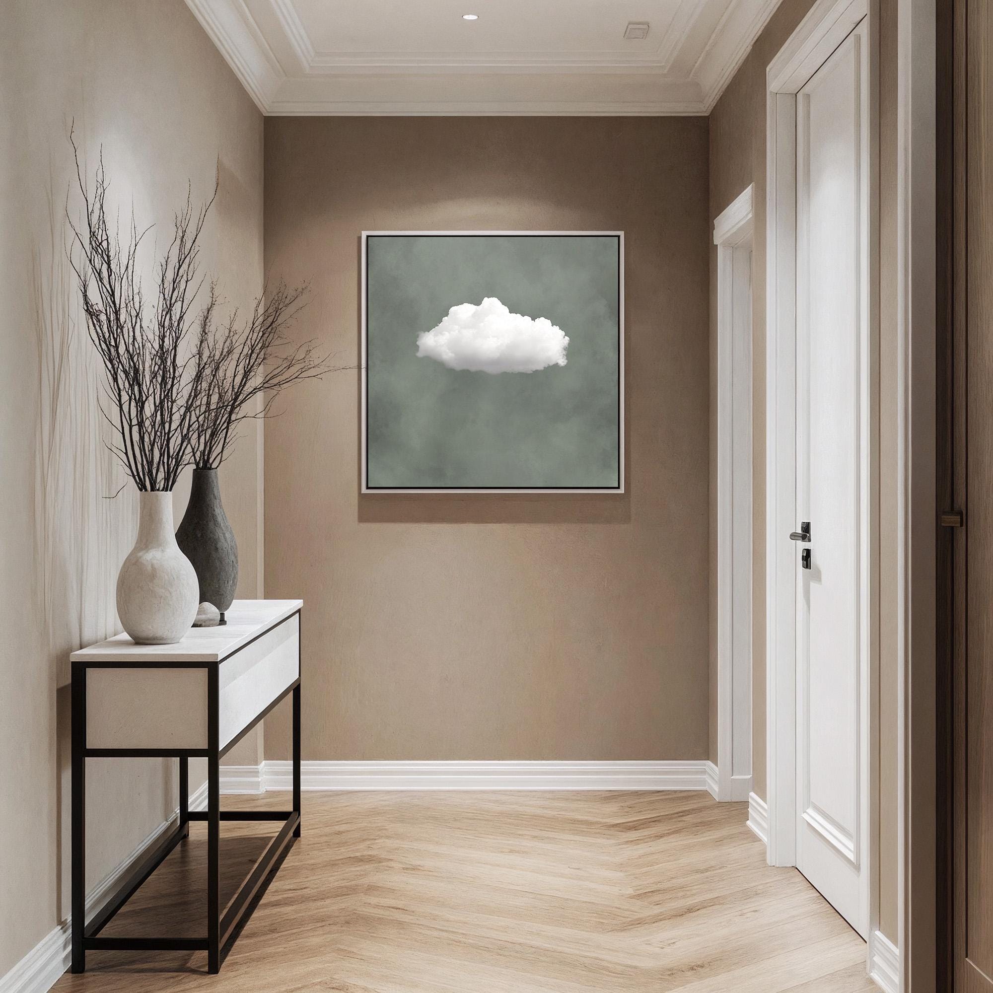 Sage Green Cloud Wall Art - POPvault