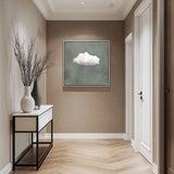 Sage Green Cloud Wall Art - POPvault