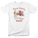 Santa Claus Is Comin To Town Kluger Mens T Shirt White Officially Licensed - POPvault