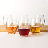 Sante Stemless Crystal Wine Glasses - 15oz - POPvault