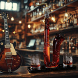 Saxophone Whiskey 34 Oz. Decanter Set With Two 10 Oz. Whisky Glasses - POPvault