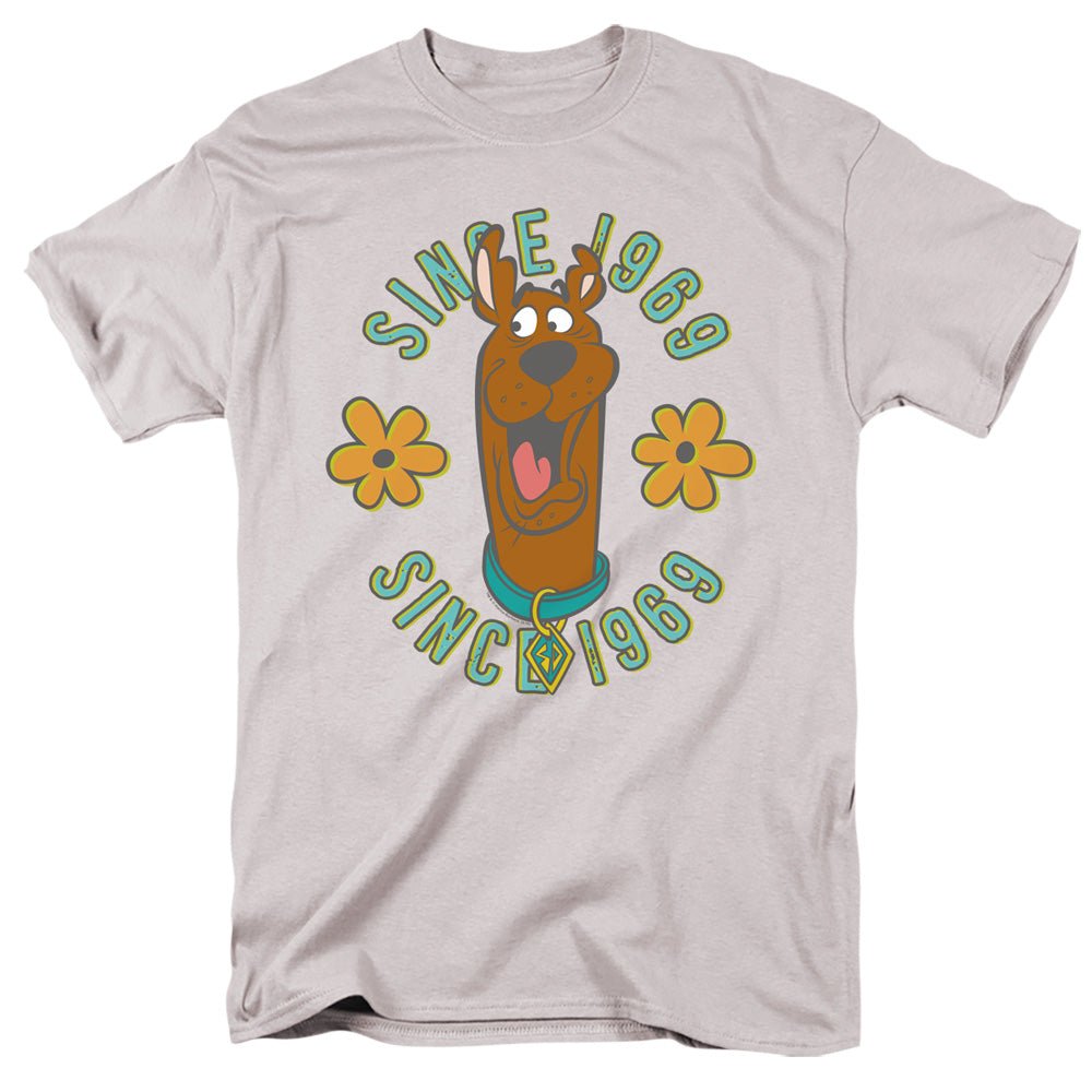 Scooby Doo In The Middle Mens T Shirt Silver Officially Licensed - POPvault