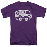 Scooby Doo Mysterious Shadow Mens T Shirt Purple Officially Licensed - POPvault