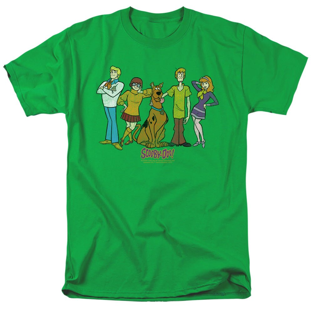 Scooby Doo Scooby Gang Mens T Shirt Kelly Green Officially Licensed - POPvault