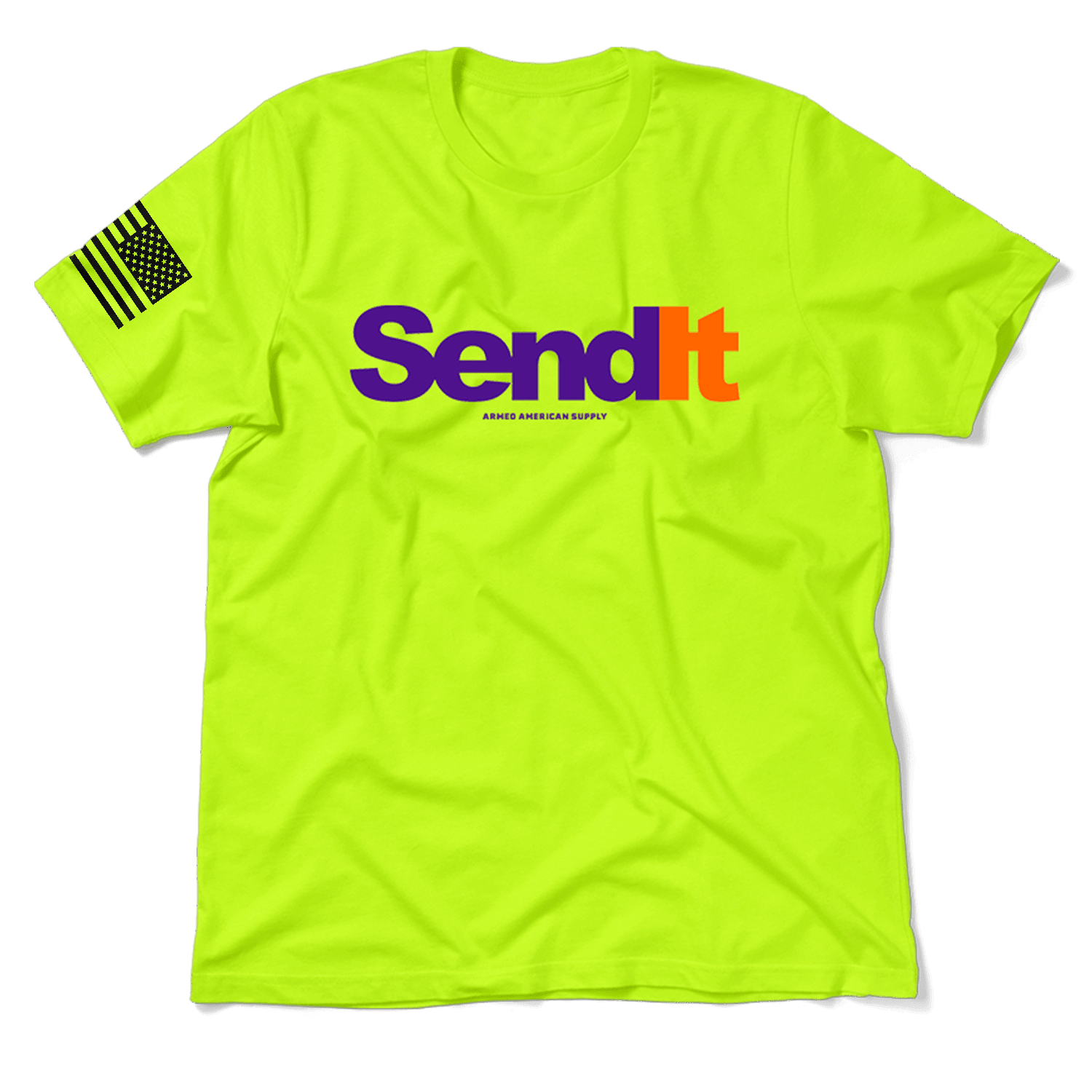 Send It - Safety Yellow T-Shirt - POPvault