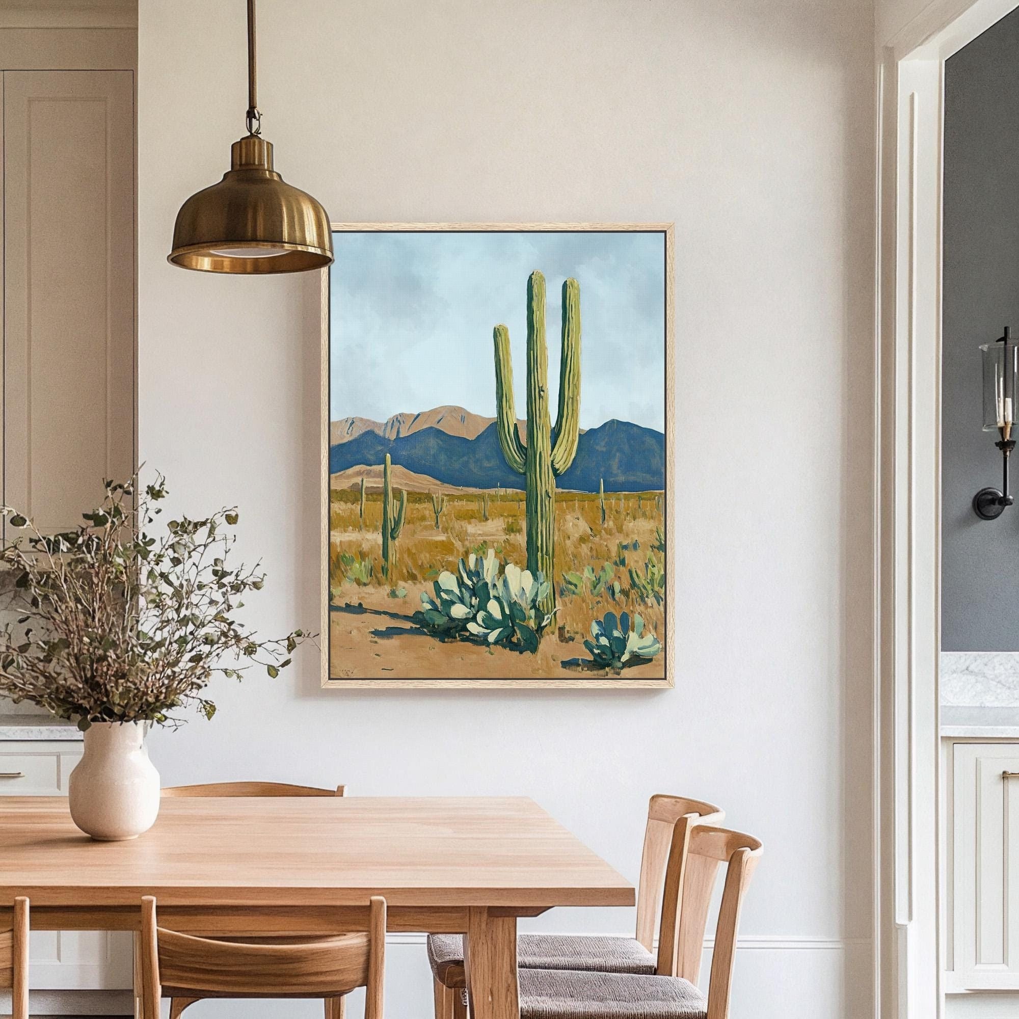 Serene Desert Landscape - Canvas Art - POPvault