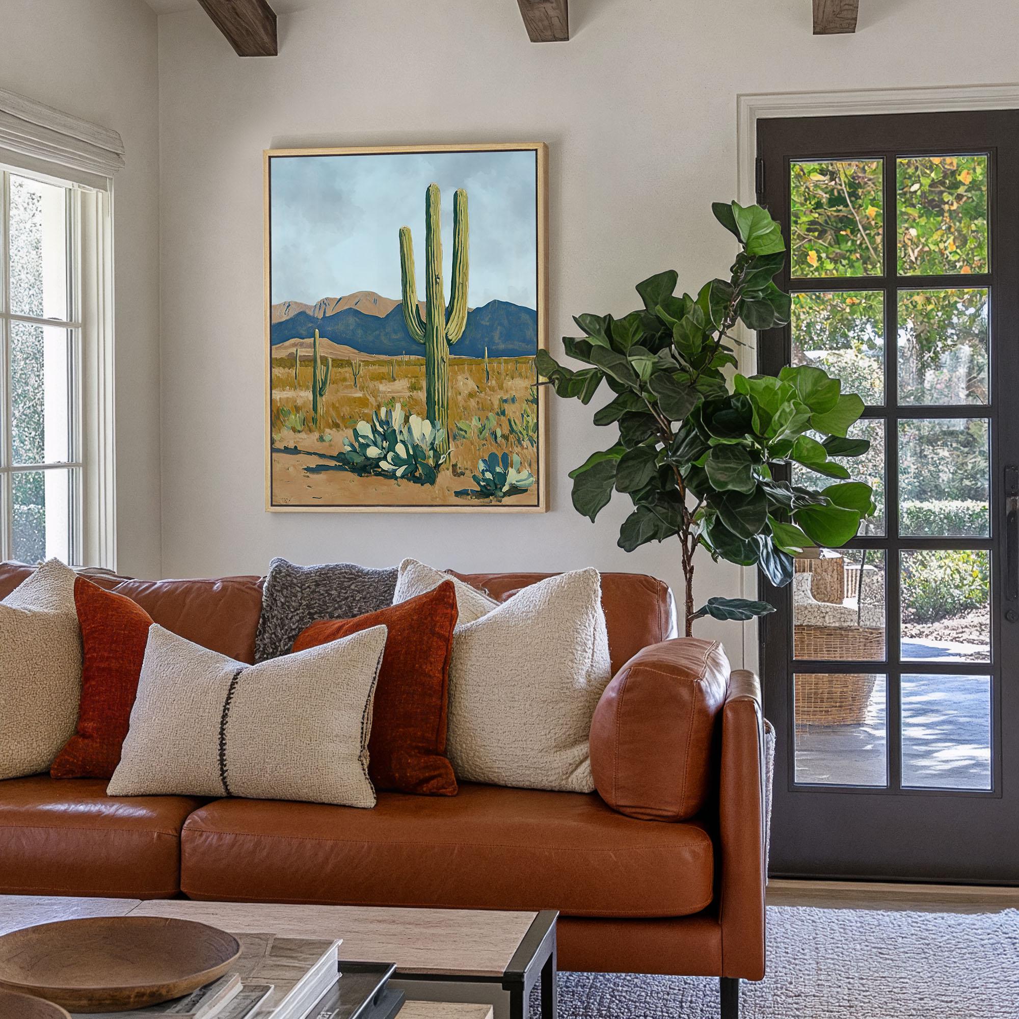 Serene Desert Landscape - Canvas Art - POPvault