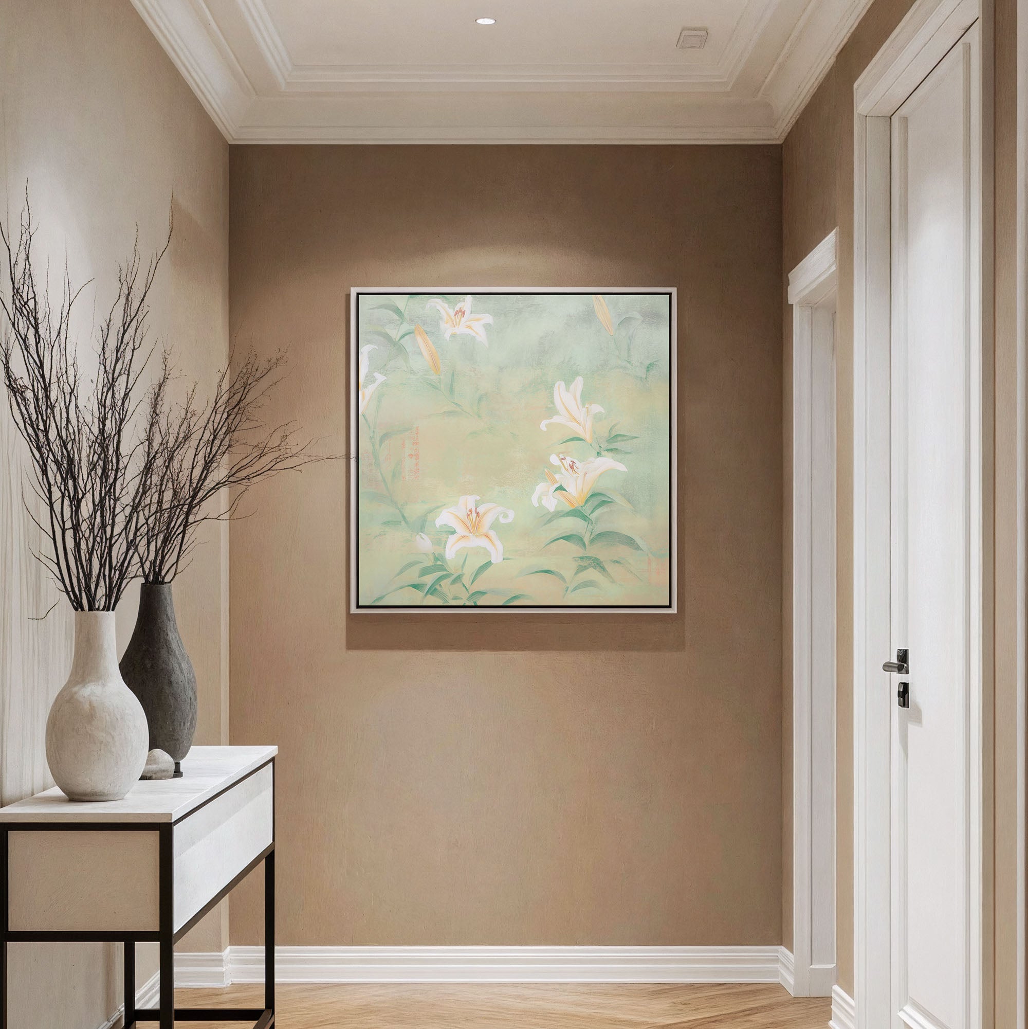 Serene Lily Botanical Print - POPvault