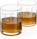 Ship in a Barrel Whiskey Decanter With Two 10 Oz. Glasses - POPvault