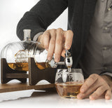 Ship in a Barrel Whiskey Decanter With Two 10 Oz. Glasses - POPvault