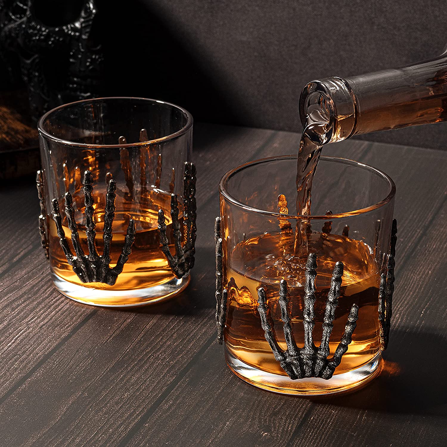 Skeleton Hand Cocktail 10 Oz. Glasses (Set of 2) - POPvault