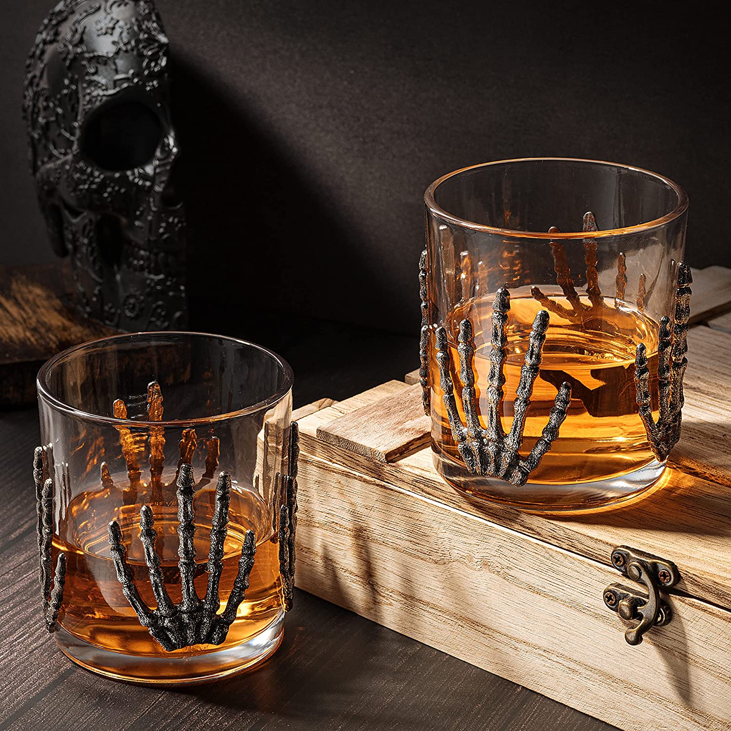 Skeleton Hand Cocktail 10 Oz. Glasses (Set of 2) - POPvault