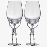 Skeleton Stemmed 19 Oz. Wine Glass (Set Of 2) - POPvault