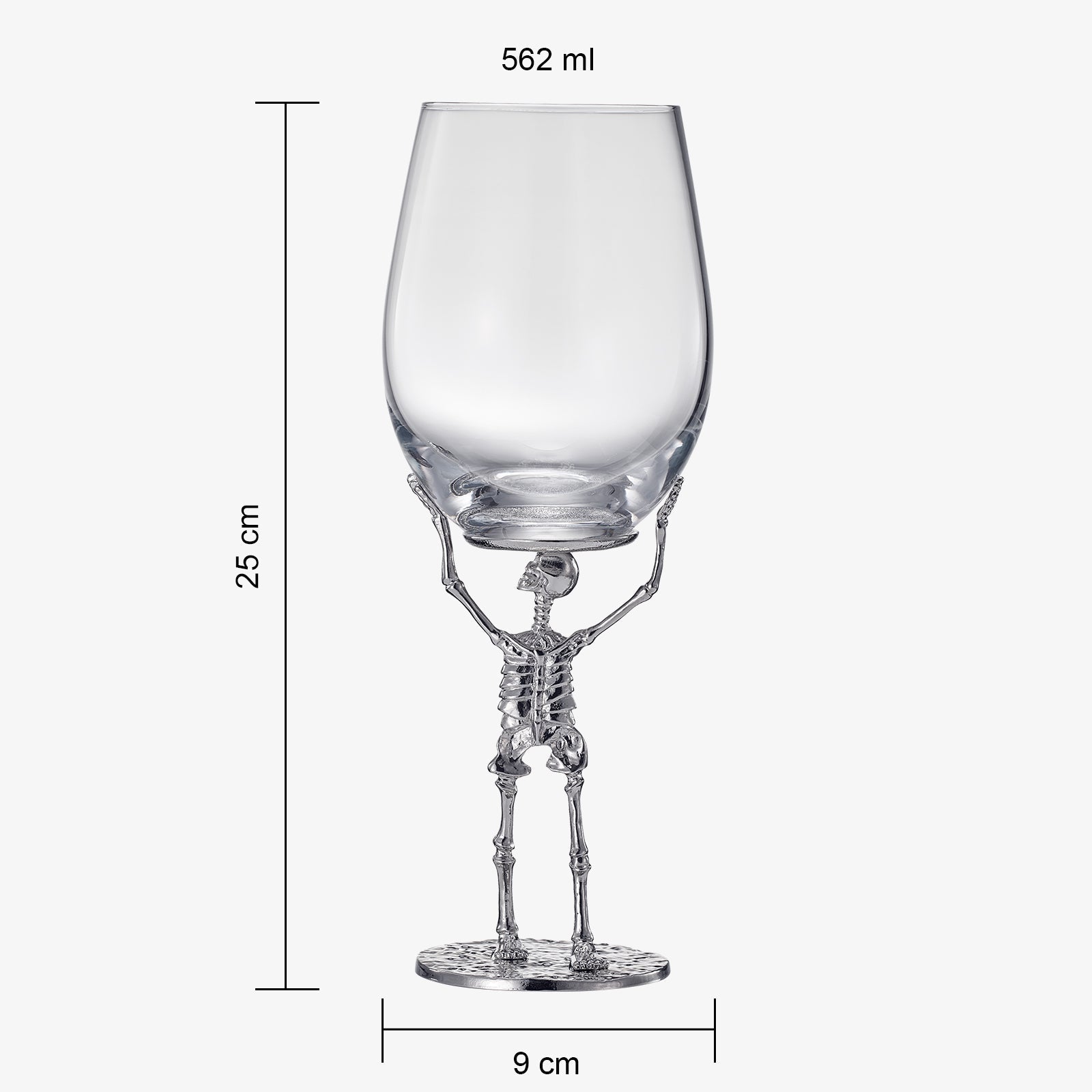 Skeleton Stemmed 19 Oz. Wine Glass Single - POPvault