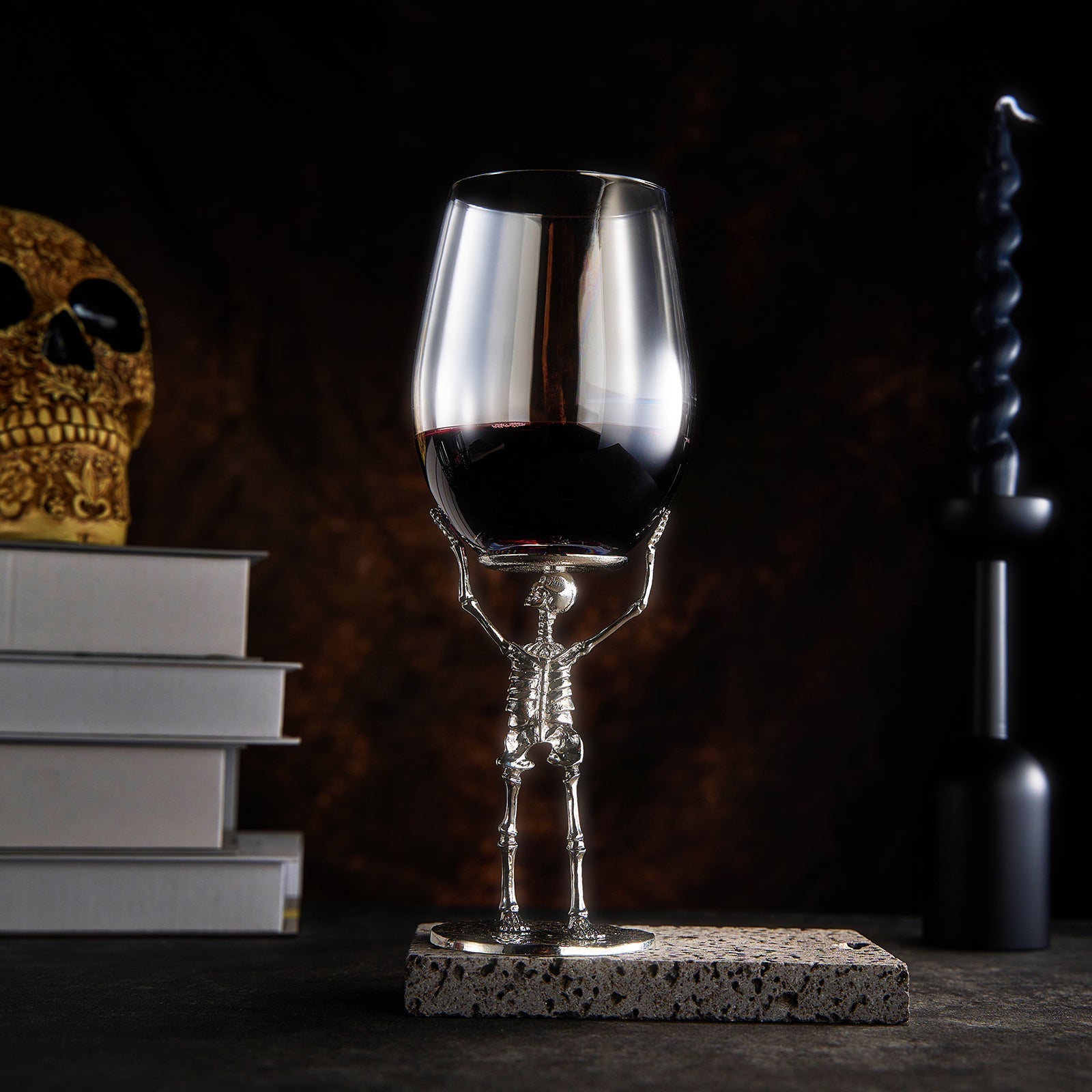 Skeleton Stemmed 19 Oz. Wine Glass Single - POPvault