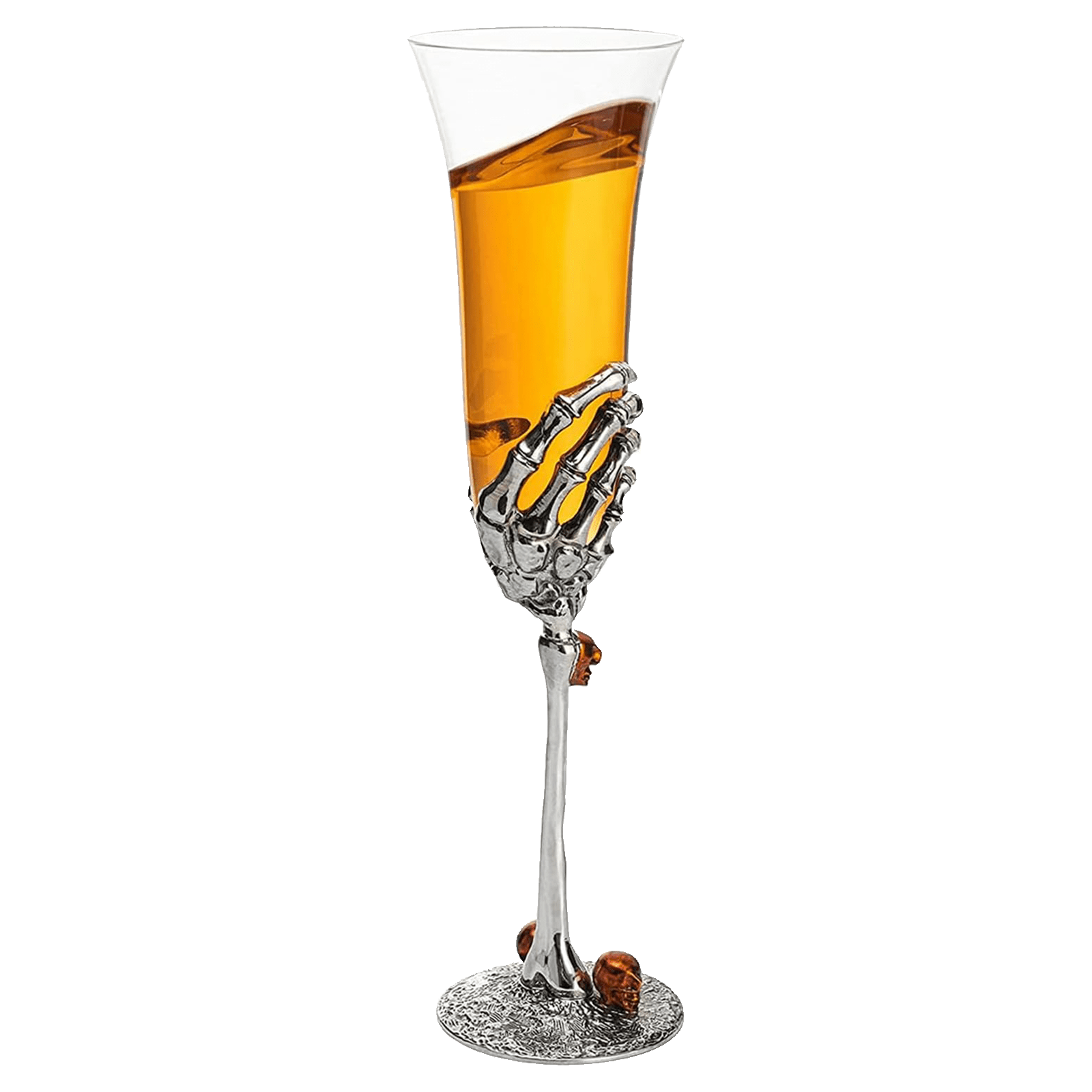 Skeleton Stemmed 7.5 Oz. Champagne Flute Glass Single - POPvault