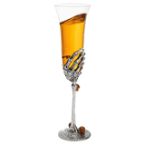 Skeleton Stemmed 7.5 Oz. Champagne Flute Glass Single - POPvault