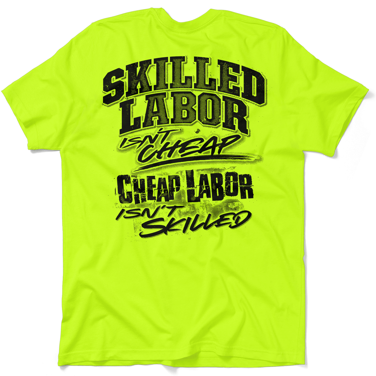 Skilled Labor - Safety Yellow T-Shirt - POPvault