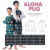 Space Pug Pajama Set in Kids and Adult Sizes, Matching Family PJs - POPvault - adult - black pug - black pug gift
