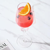 Spiral Straw 16 Oz. Stemmed Wine Glass Single - POPvault