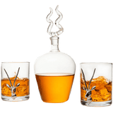Stag Antler 750 ml Whiskey Decanter Set With 2 Stag 12 Oz. Glasses - POPvault