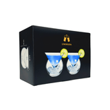 Stemless Martini Glasses With Chiller 5.5oz - (Set of 2 or 4) - POPvault
