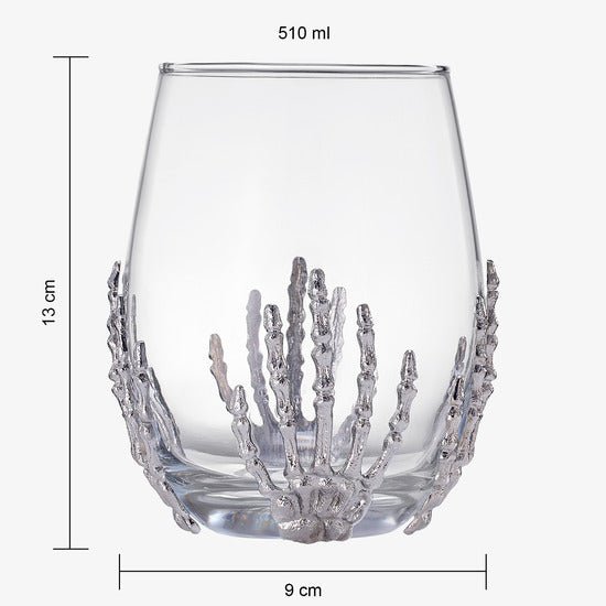 Stemless Skeleton 17 Oz. Wine Glass Single - POPvault