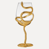 Stemmed Gold Snake 19 Oz. Wine Glass Single - POPvault