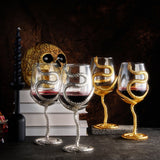 Stemmed Silver Snake 19 Oz. Wine Glass (Set Of 2) - POPvault