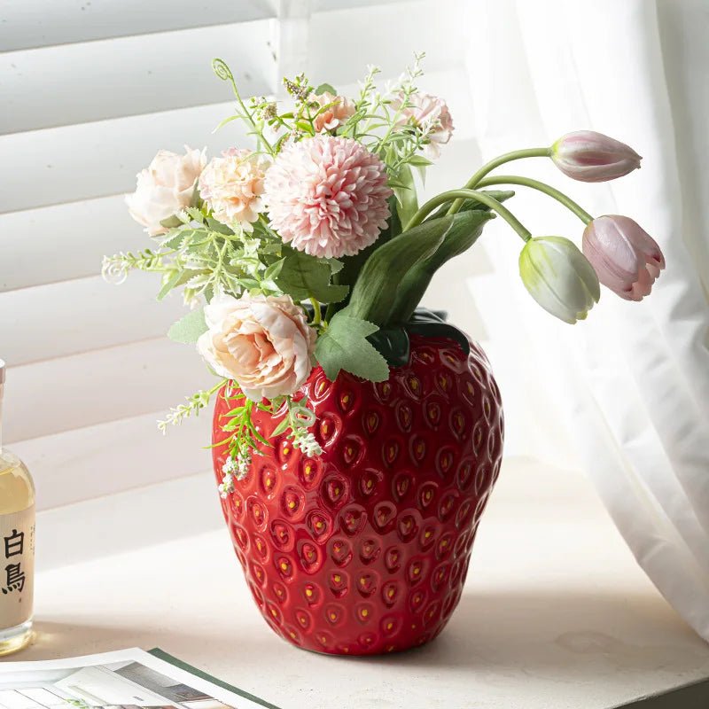 Strawberry Ceramic Vase - POPvault