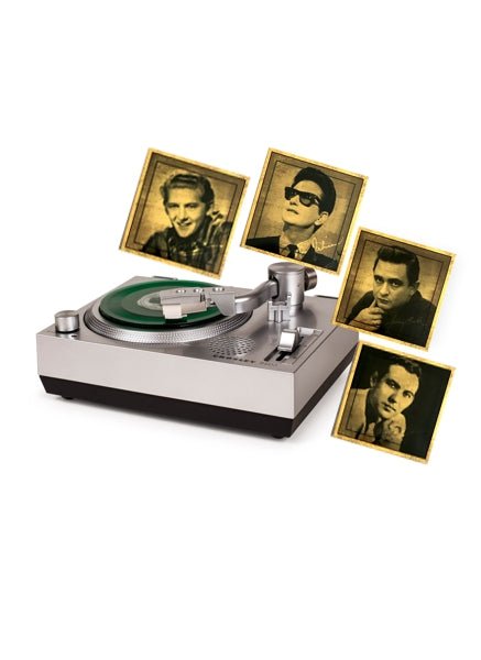 Sun Records - Mini Record Player Plus Four 3-inch Vinyl Singles-POPvault