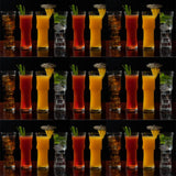 Tall Napoli Hurricane Cocktail Glasses - Handcrafted Cocktail Glass Set (15oz) - POPvault