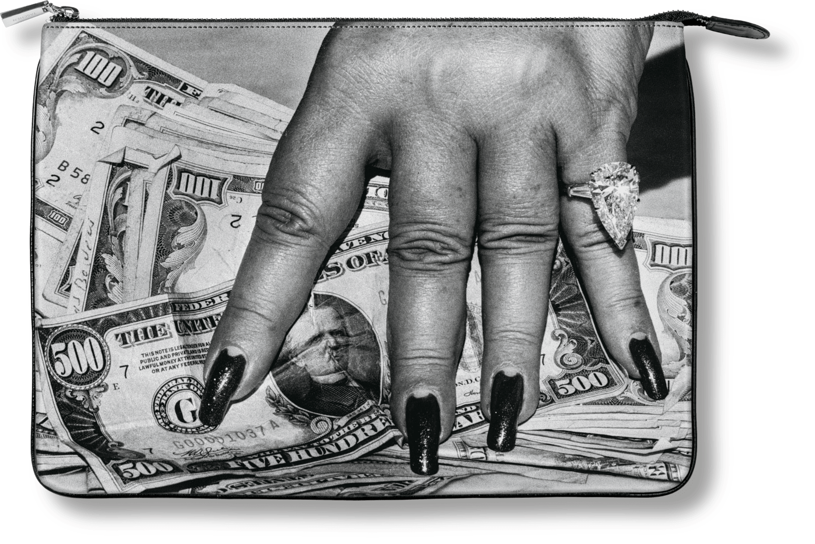 TASCHEN Pouch. Helmut Newton ‘Fat Hand and Dollars’ - POPvault