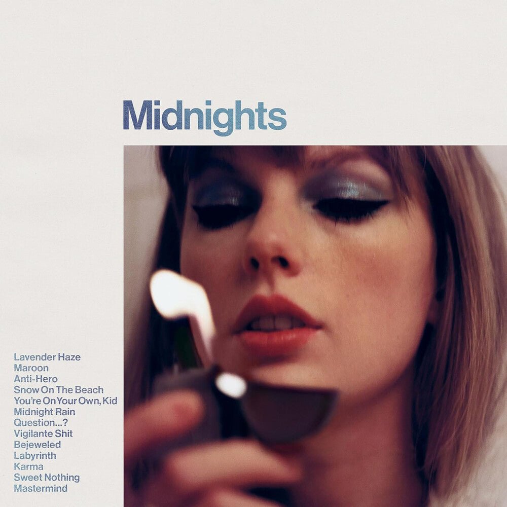 Taylor Swift - Midnights [Moonstone Blue Edition LP] Vinyl Record - POPvault