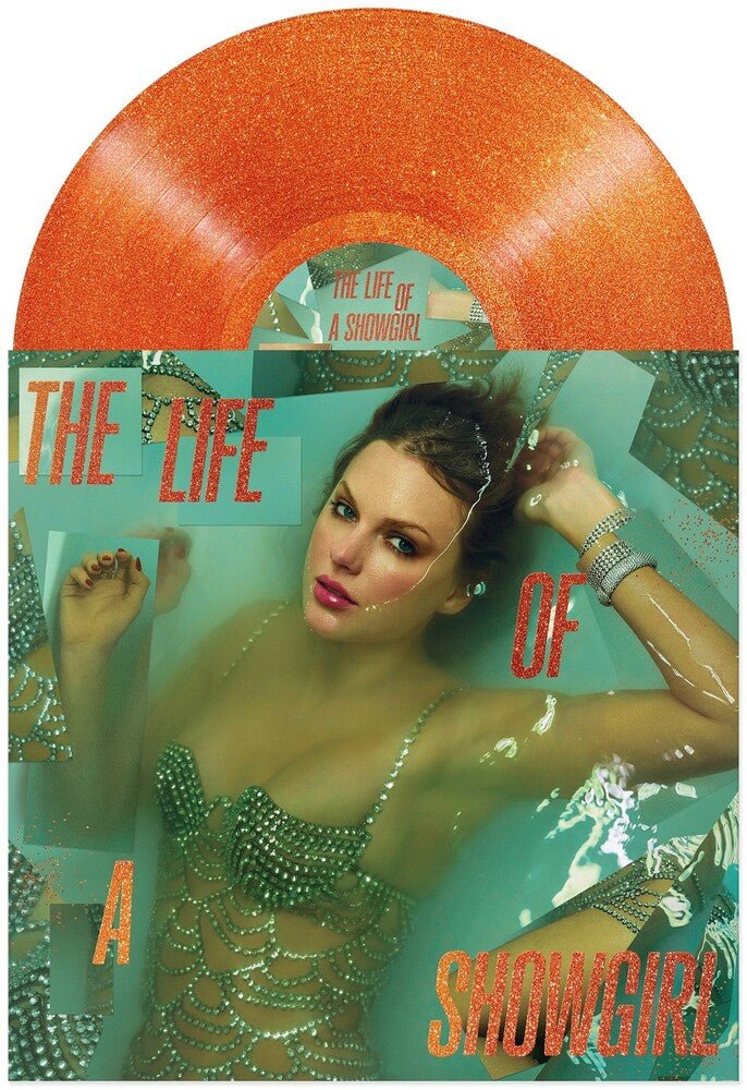 Taylor Swift - The Life of a Showgirl [Sweat and Vanilla Perfume Portofino Orange Glitter Vinyl] Vinyl Record - POPvault