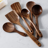 Thailand Teak Natural Wood 8 Piece Kitchen Set - POPvault