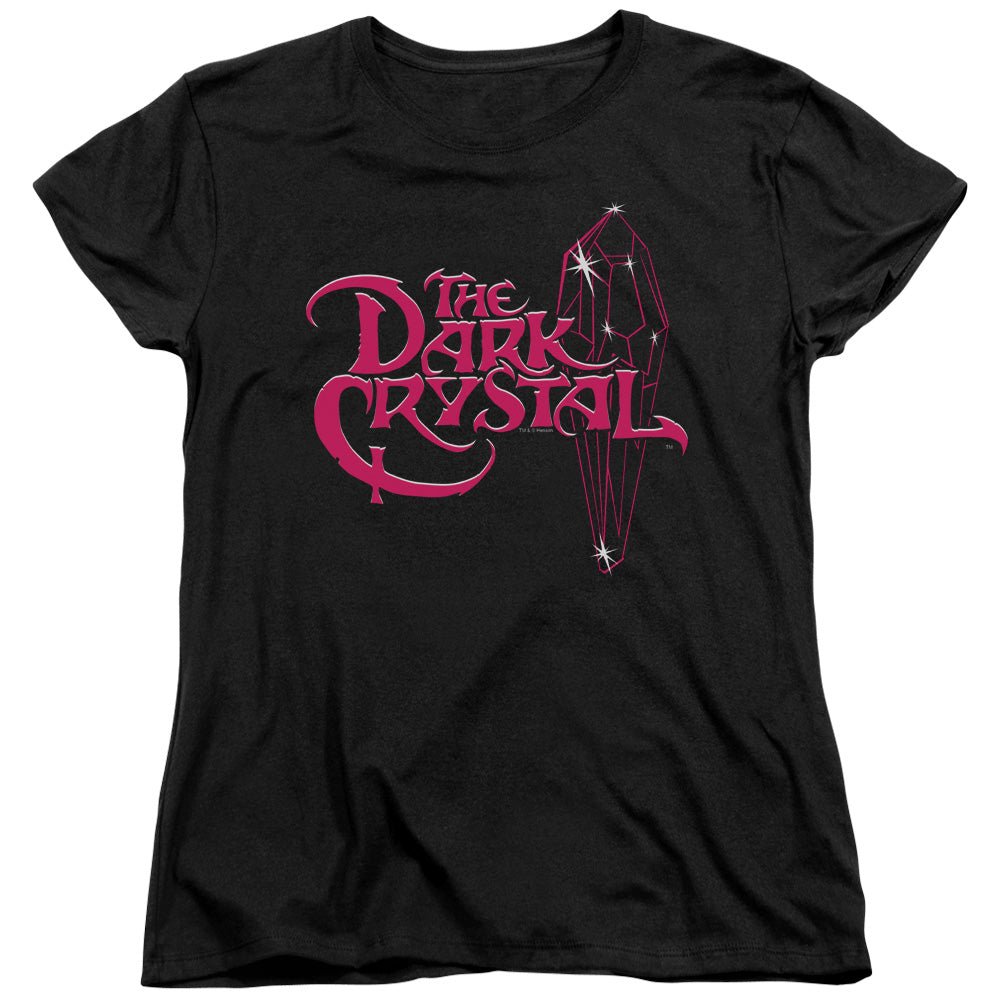 The Dark Crystal Bright Logo Womens T Shirt Black Officially Licensed - POPvault