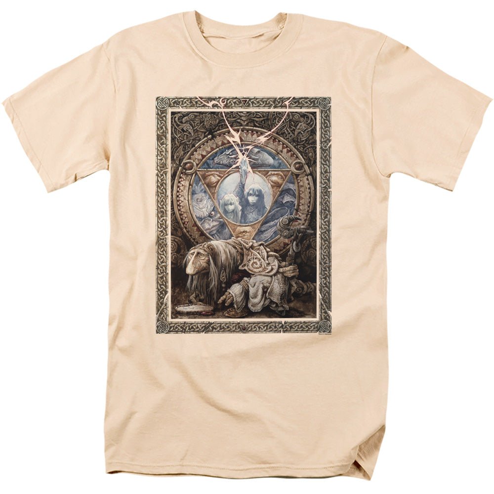 The Dark Crystal Ornate Poster Mens T Shirt Cream Officially Licensed - POPvault