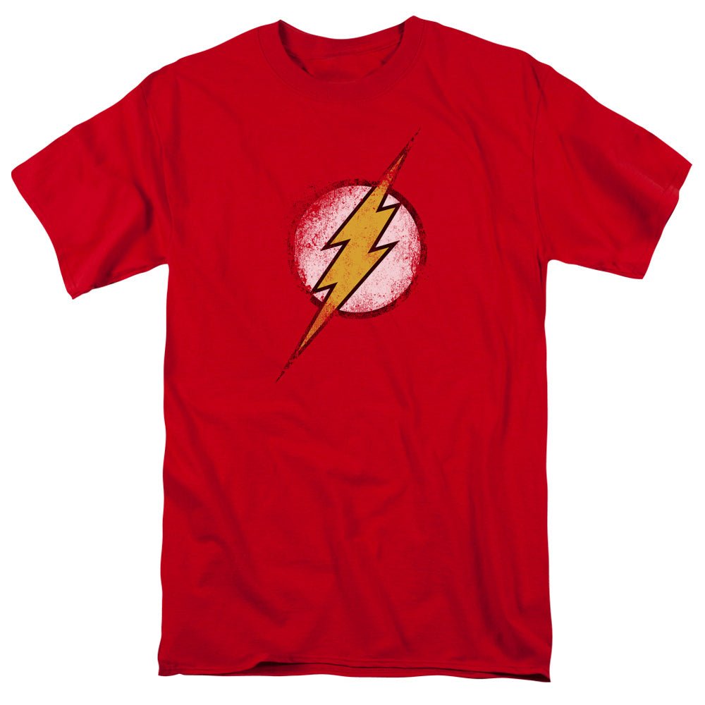 The Flash Faded Logo Mens T Shirt Red Officially Licensed - POPvault