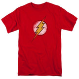 The Flash Faded Logo Mens T Shirt Red Officially Licensed - POPvault