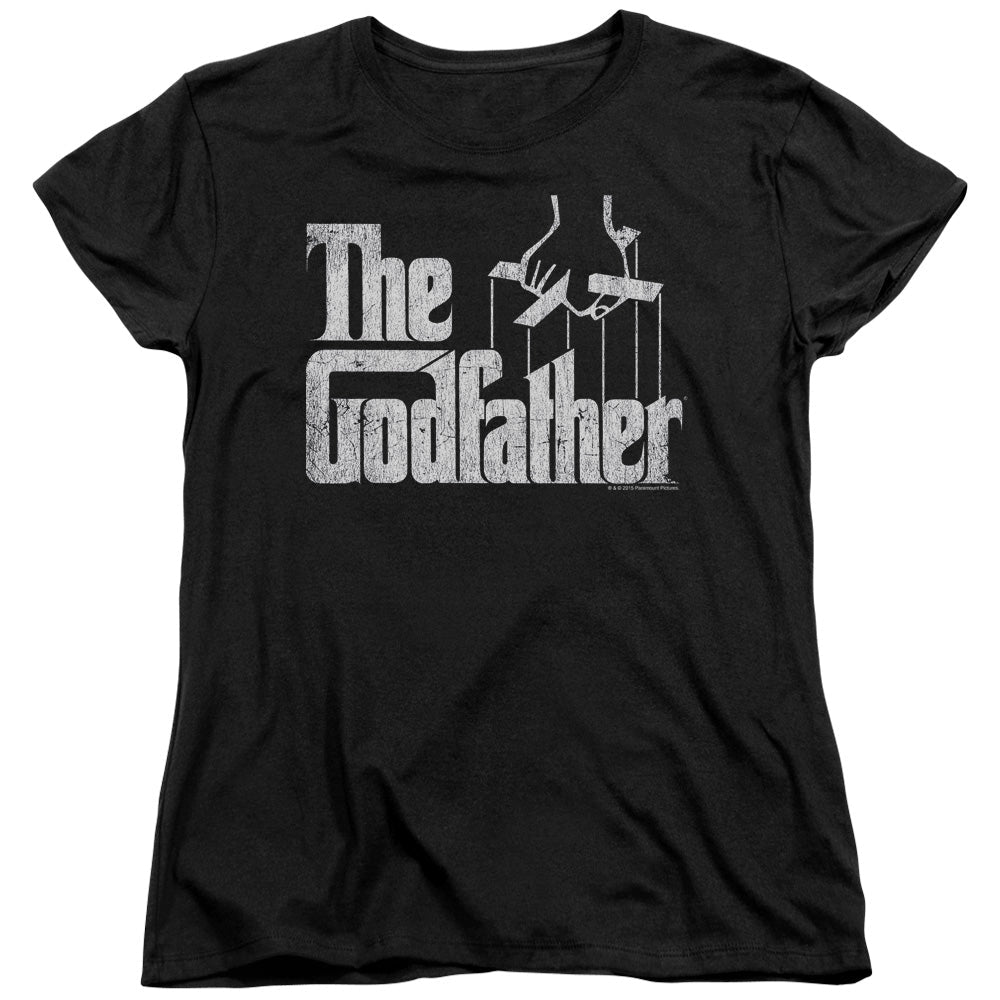 The Godfather Logo Womens T Shirt Black Officially Licensed - POPvault