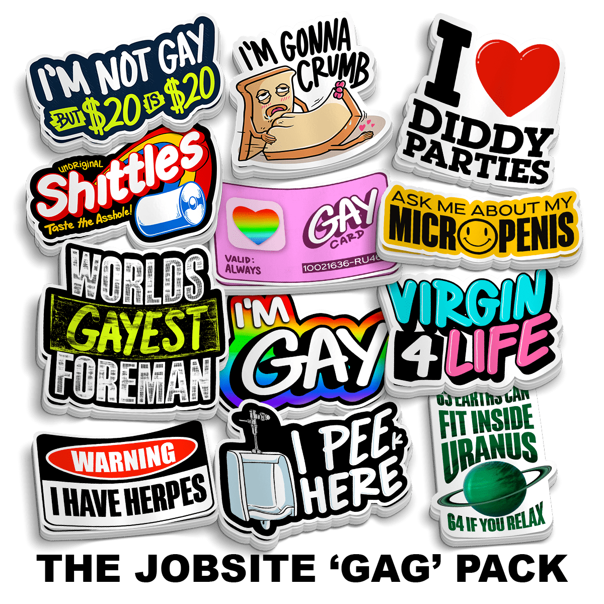 The Jobsite 'GAG' Sticker Pack - POPvault