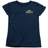 The Polar Express Conductor Womens T Shirt Navy Blue Officially Licensed - POPvault