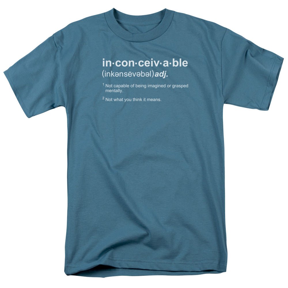 The Princess Bride Definition Mens T Shirt Slate Officially Licensed - POPvault
